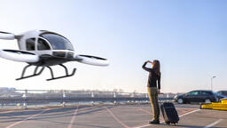 Mobility Services with eVTOLs (Symbolic Image)